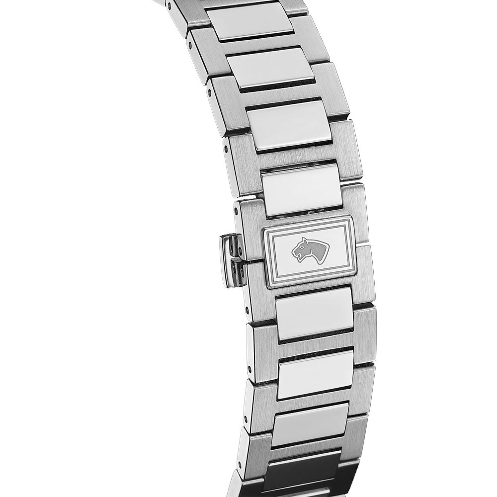 JAGUAR SWISS MADE MEN'S SILVER STAINLESS STEEL WATCH BRACELET J1025/4