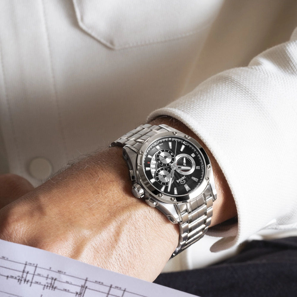 JAGUAR SWISS MADE MEN'S BLACK WATCH J1033/1