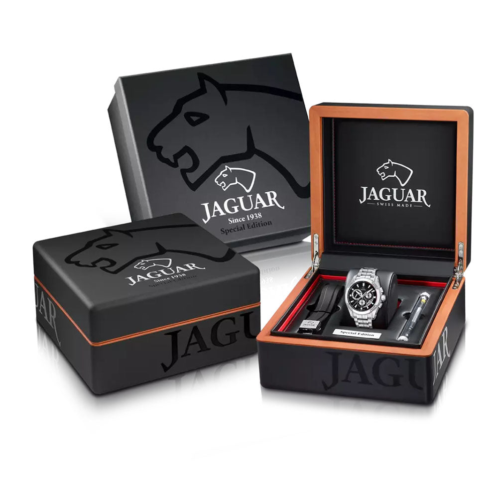 JAGUAR SWISS MADE MEN'S BLACK WATCH J1033/1