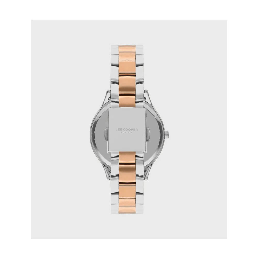 LEE COOPER Women’s Analog Silver And Rose Gold Dial Watch – LC07880.530