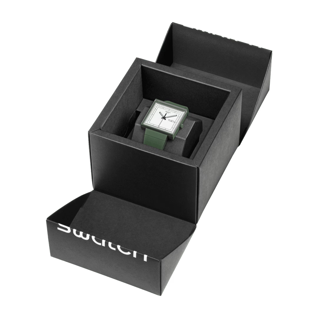 SWATCH Unisex Bioceramic Green Watch | SO34G700