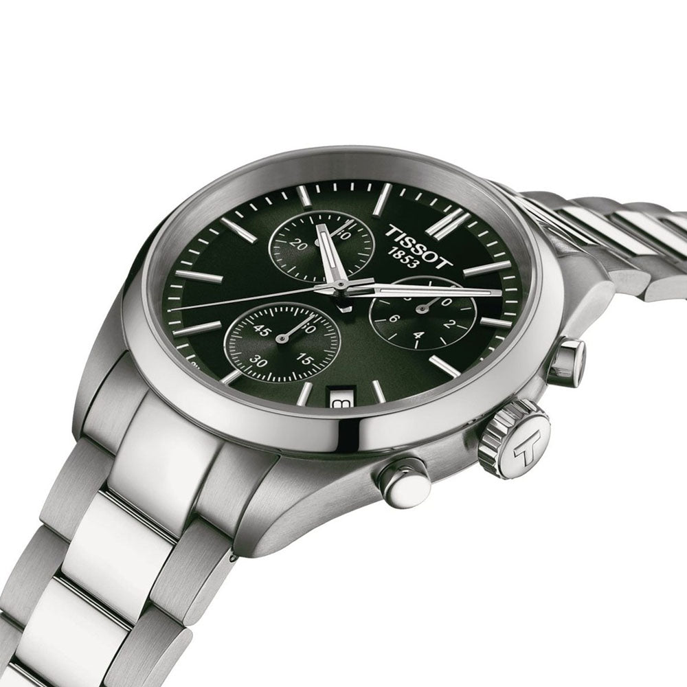 TISSOT Men's PR 100 Green Dial Watch | T150.417.11.091