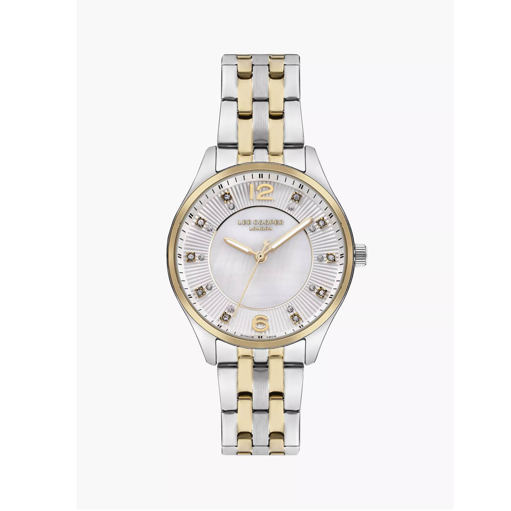 LEE COOPER Women’s Analog White MOP Dial Watch – LC07832.220