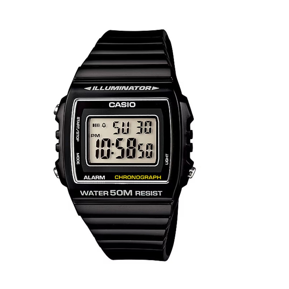 Casio  Black Resin Watch | W-215H-1A