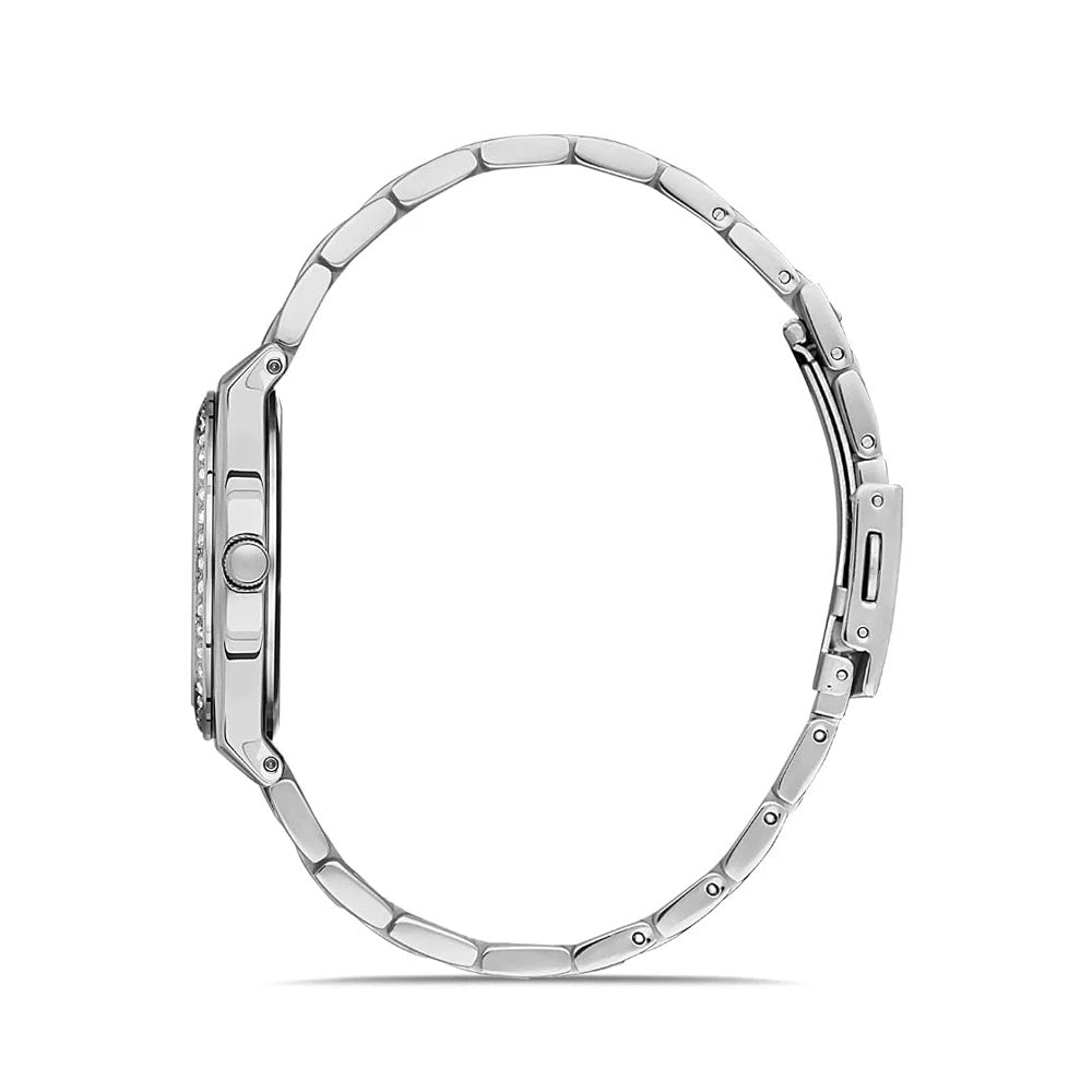 Daniel klein Silver Color Stainless Steel Strap Watch for Women | DK.1.13040-1