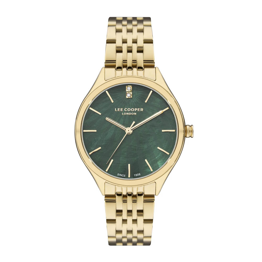 LEE COOPER Women’s Analog Green Dial Watch – LC07821.170