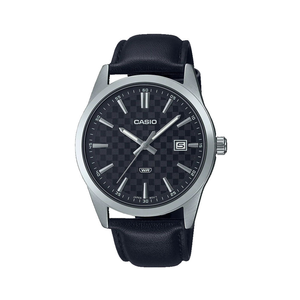 CASIO Men Carbon Dial Watch | MTP-VD03L-1AUDF