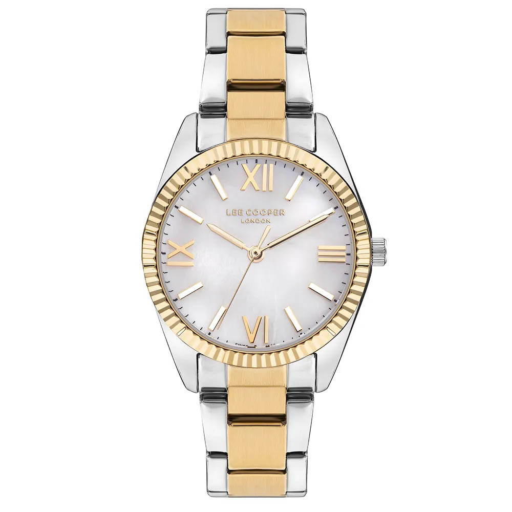 LEE COOPER Women’s Analog White MOP Dial Watch – LC07868.220