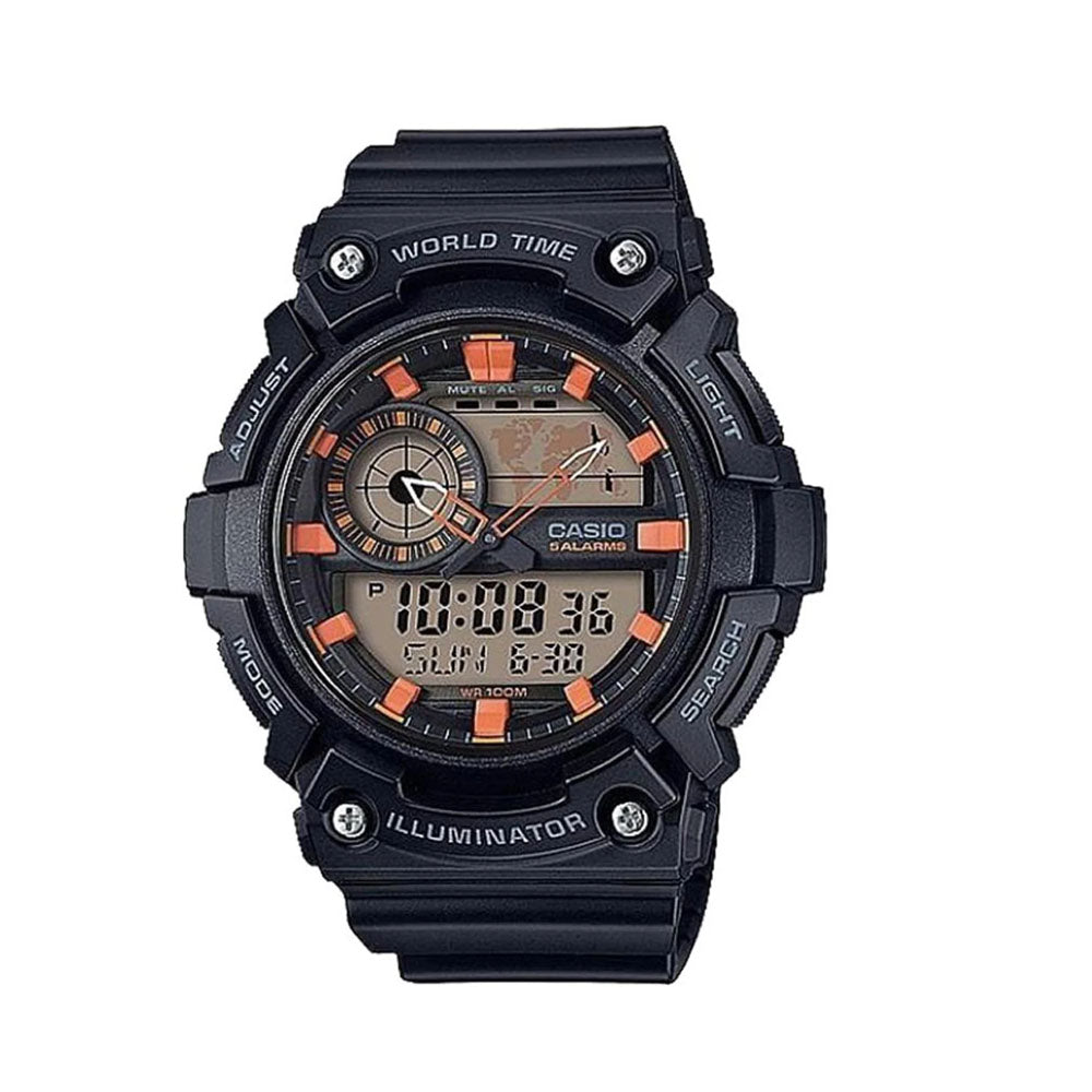 Casio Digital Gray Dial Men | AEQ-200W-1A2VDF