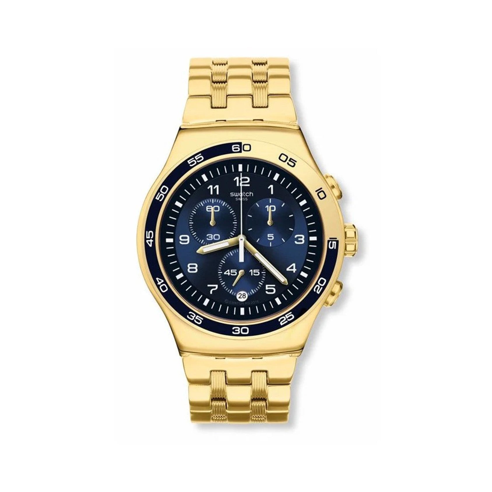 SWATCH Wales Watch GOLDEN YACHT For Men | YOG409GD