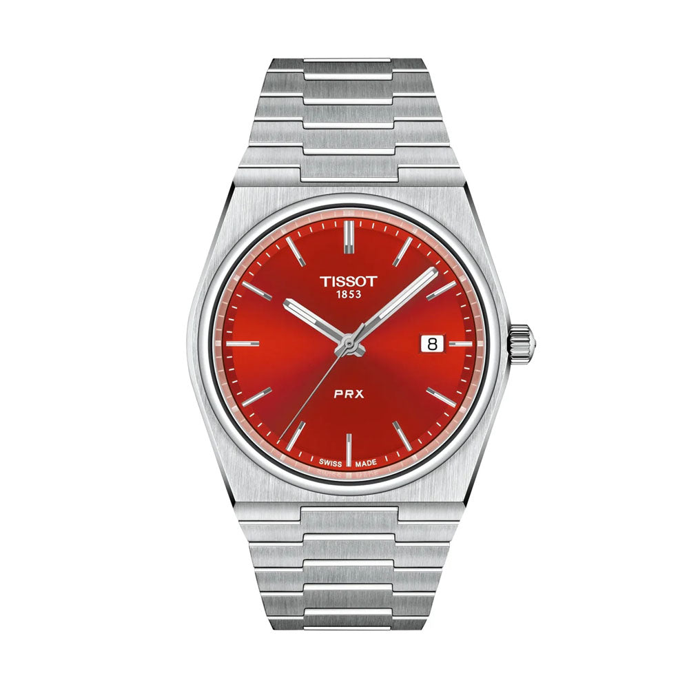 TISSOT PRX Men's Red Dial Watch | T137.410.11.421.00