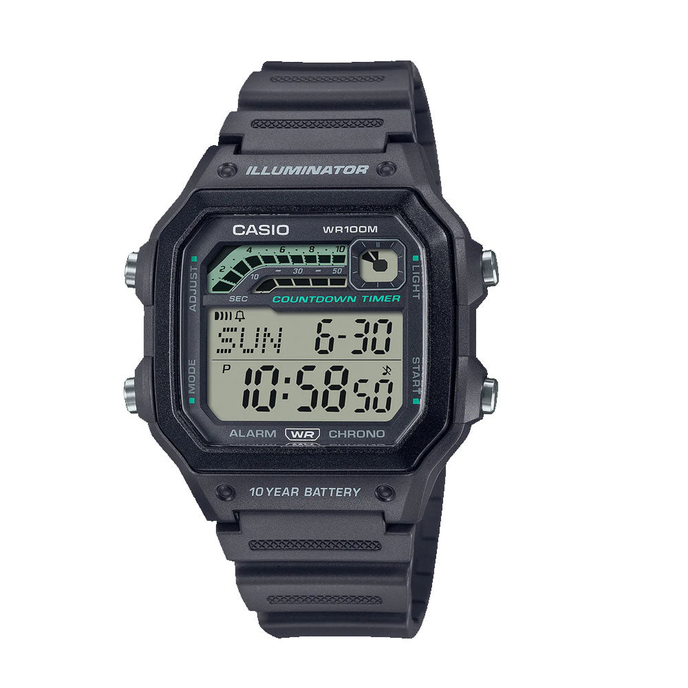 Casio  Youth Digital Black Dial Men | WS-1600H-8AVDF