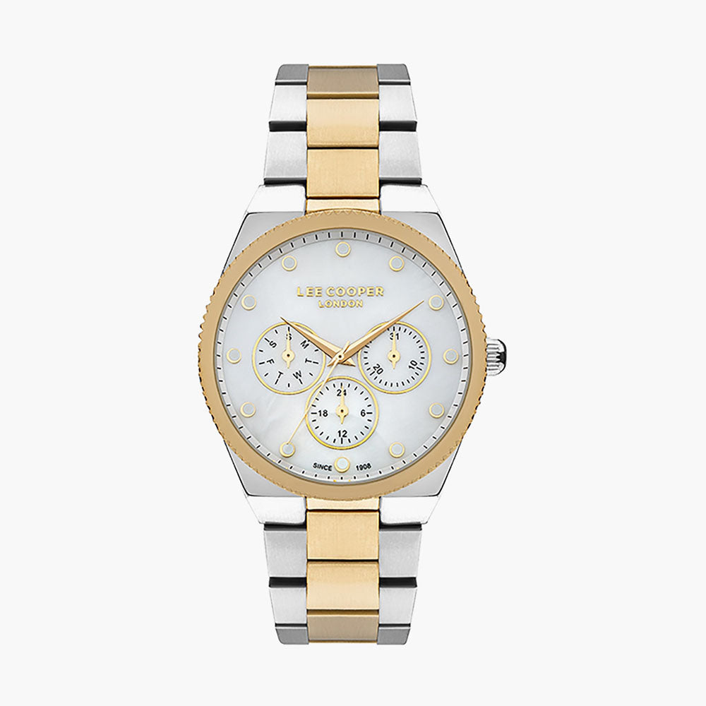 LEE COOPER Women’s Multi Function White Mop Dial Watch | LC07452.220