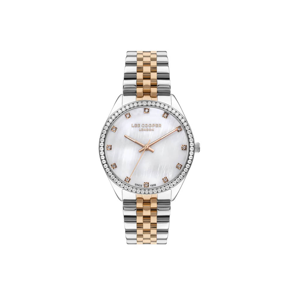 LEE COOPER Women’s Analog White MOP Dial Watch – LC07831.520