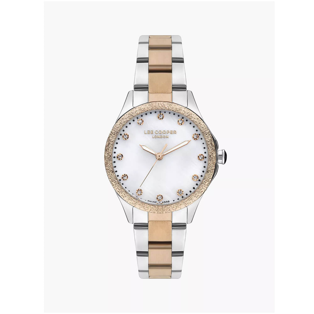 LEE COOPER Women’s Analog White MOP Dial Watch – LC07840.520