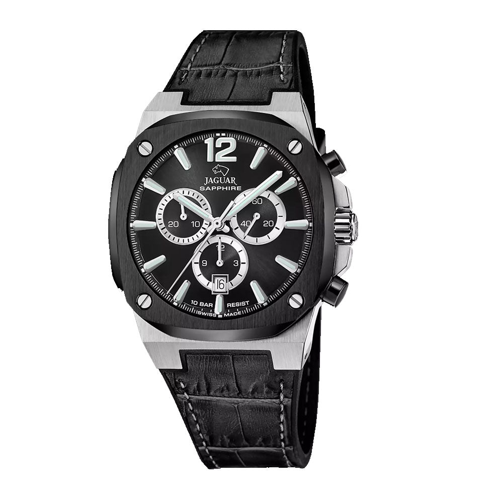 JAGUAR SWISS MADE MEN'S BLACK WATCH J1026/4