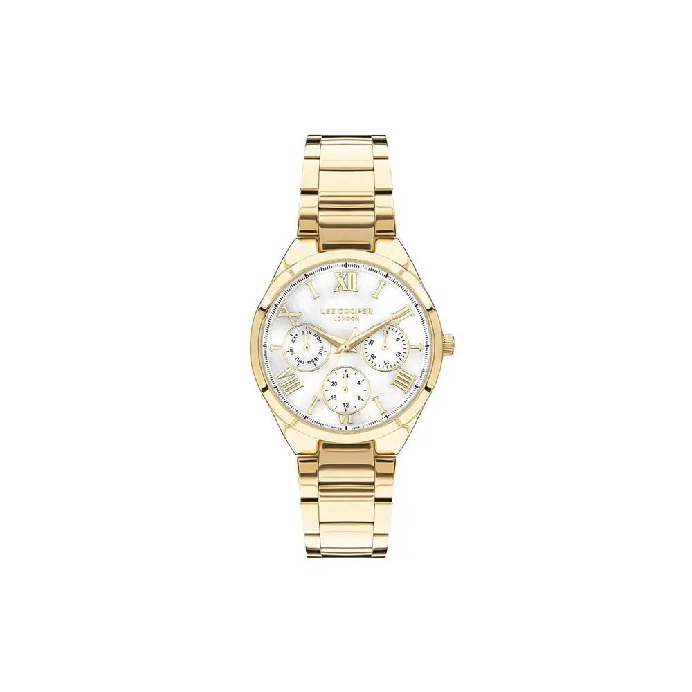 LEE COOPER Women’s Multi Function White Mop Dial Watch – LC07456.120