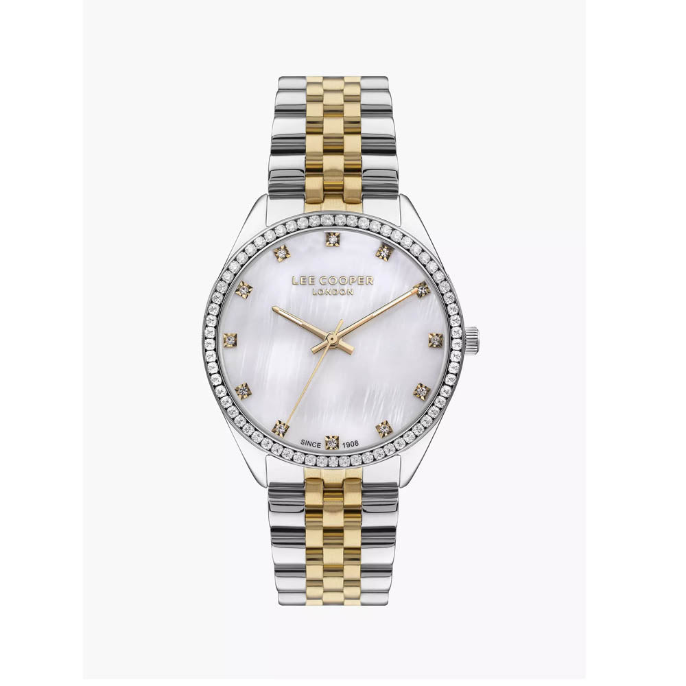 LEE COOPER Women’s Analog White MOP Dial Watch – LC07831.220