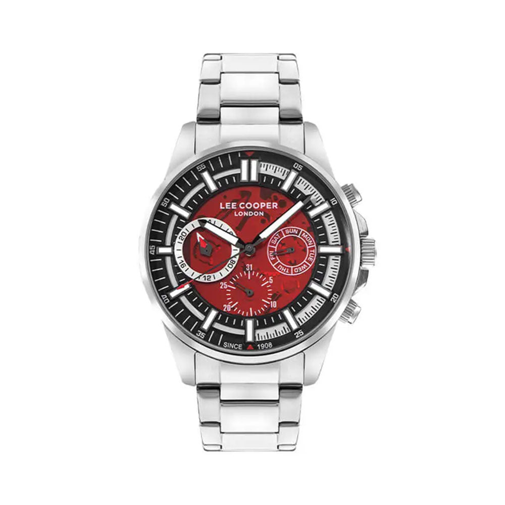 LEE COOPER Men’s Multi Function Red Dial Watch | LC07817.380