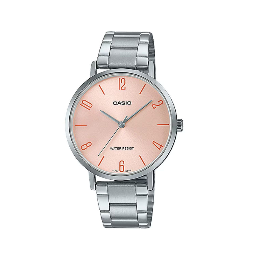 CASIO Women Stainless Steel Band Watch | LTP-VT01D-4B2YDF