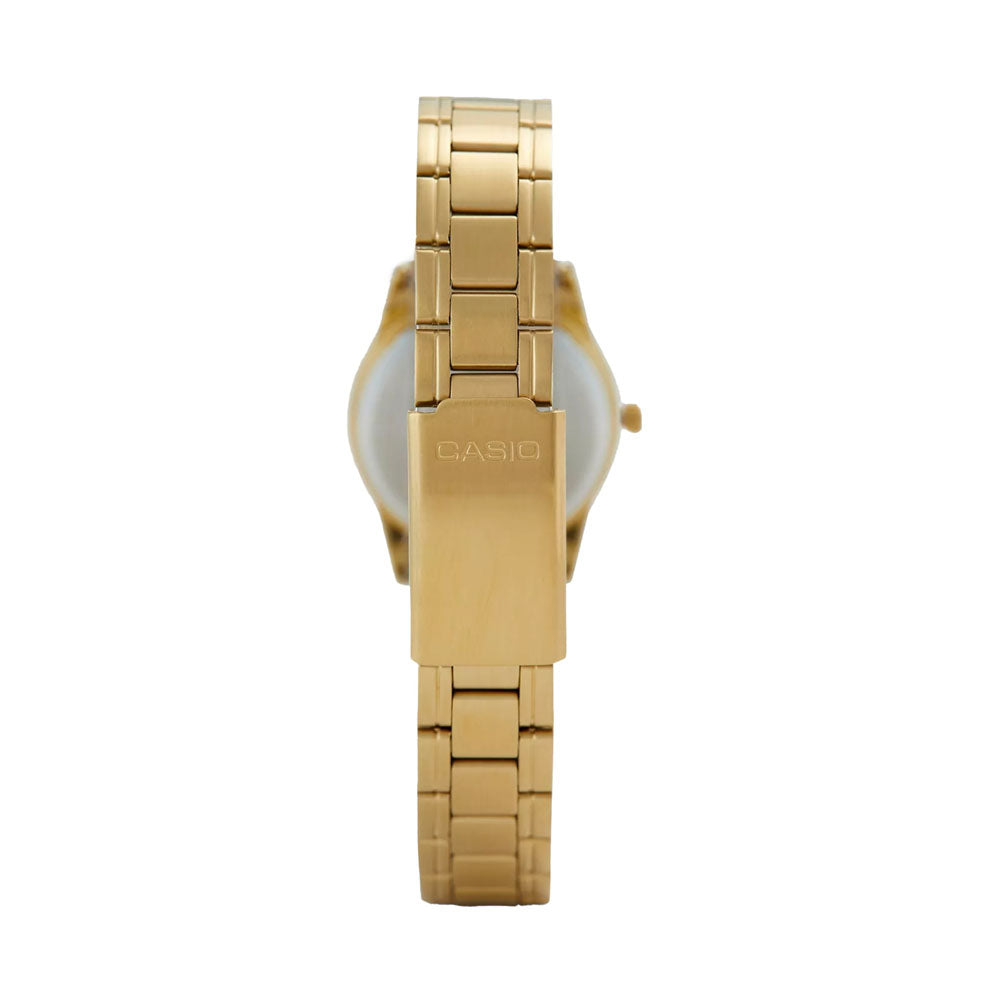 CASIO Women Gold Band Watch | LTP-V001G-9BUDF