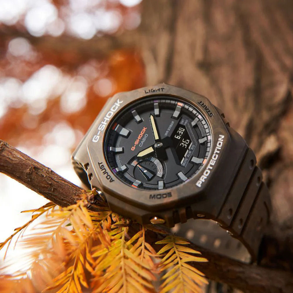 G-Shock Resin Analog Watch | GA-2100FR-5ADR