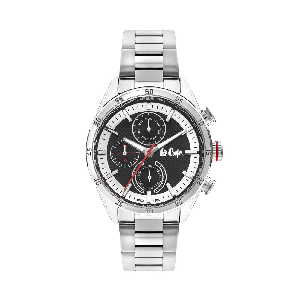 LEE COOPER Men’s Multi Function Black Dial Watch | LC07834.350