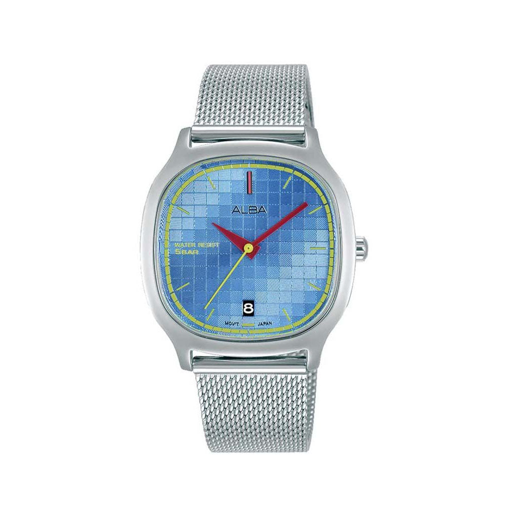 Skip to the beginning of the images gallery ALBA Ladies' Watch ACTIVE Stainless Bracelet, Blue Dial  | AG8L05X1