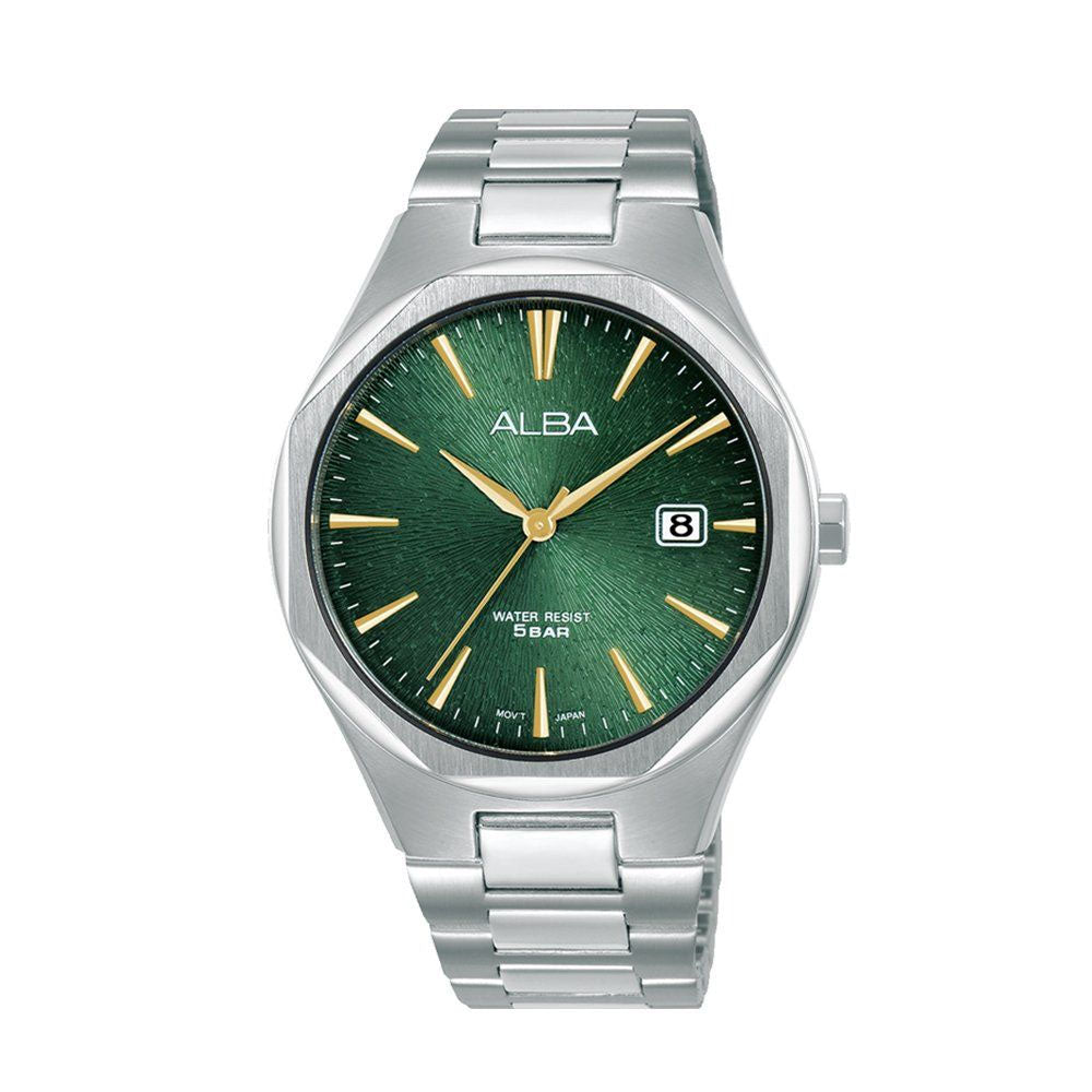 ALBA Men's Hand Watch PRESTIGE Stainless Band Green Dial | AS9U55X1