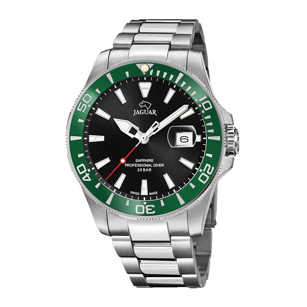 BLACK MEN'S WATCH JAGUAR PRO DIVER J860/H