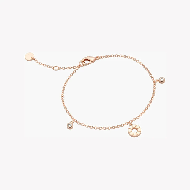Esprit Women's Rose Gold Stainless Steel Watch, Silver Dial | ES1L288M0055