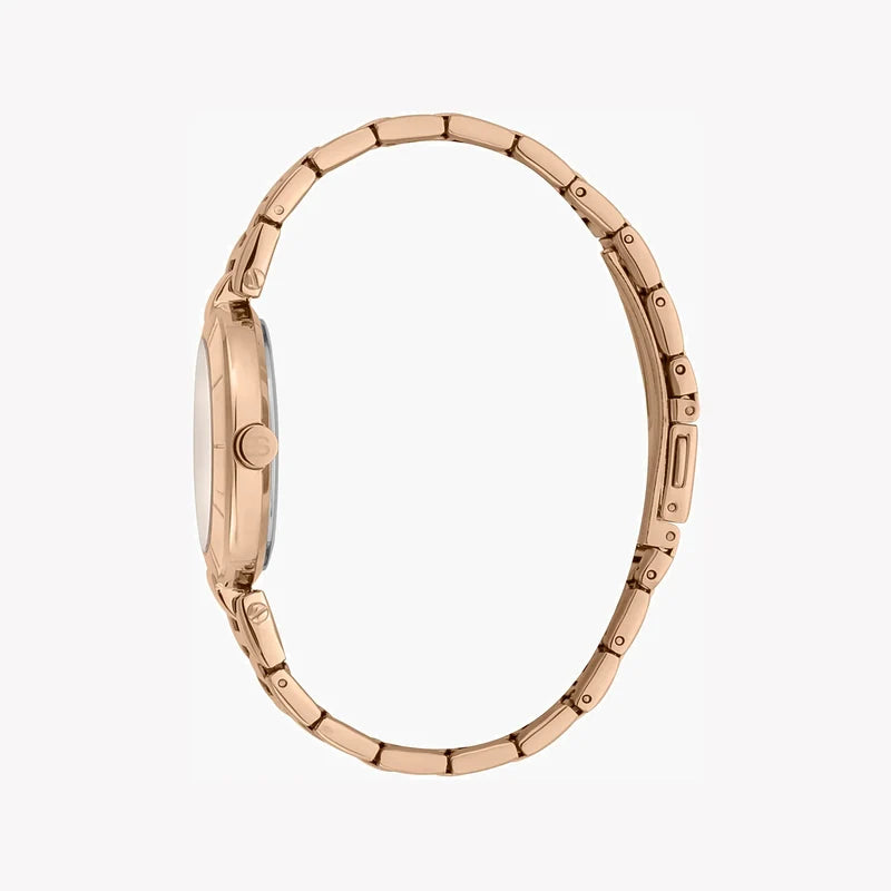Esprit Women's Rose Gold Stainless Steel Watch, Silver Dial | ES1L288M0055