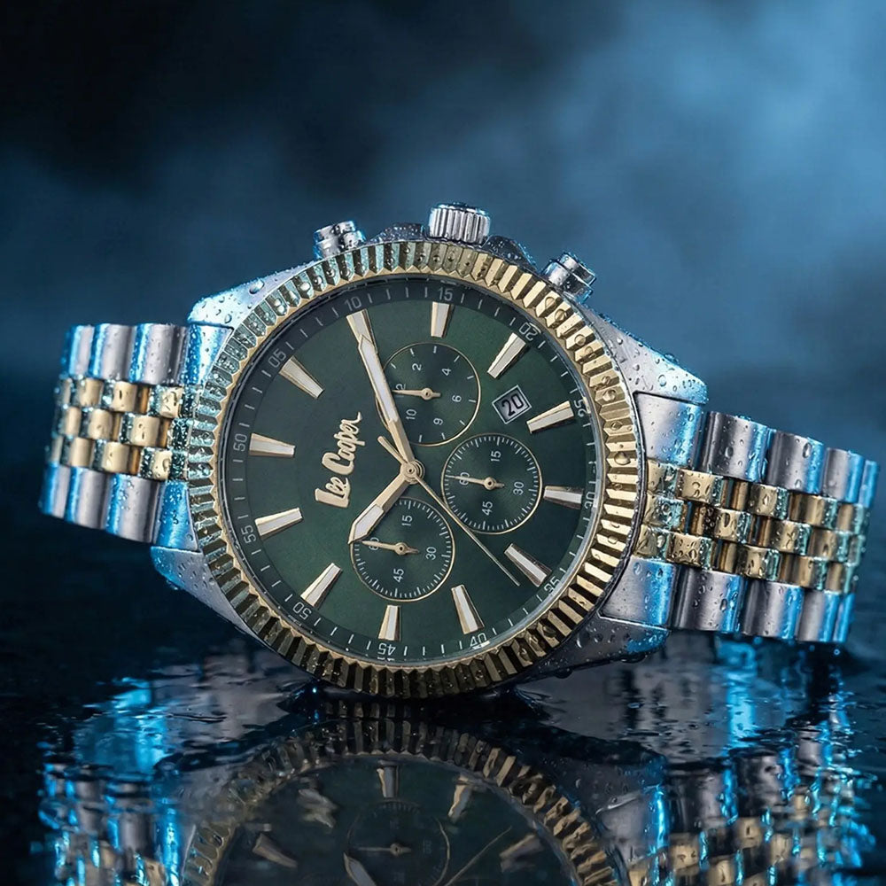 LEE COOPER Men’s Multi Function Green Dial Watch | LC07838.270