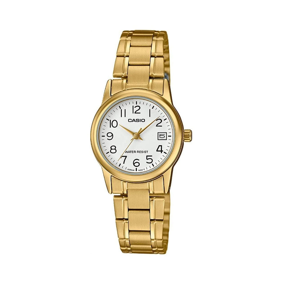 CASIO Women Gold Band Watch | LTP-V002G-7B2UDF