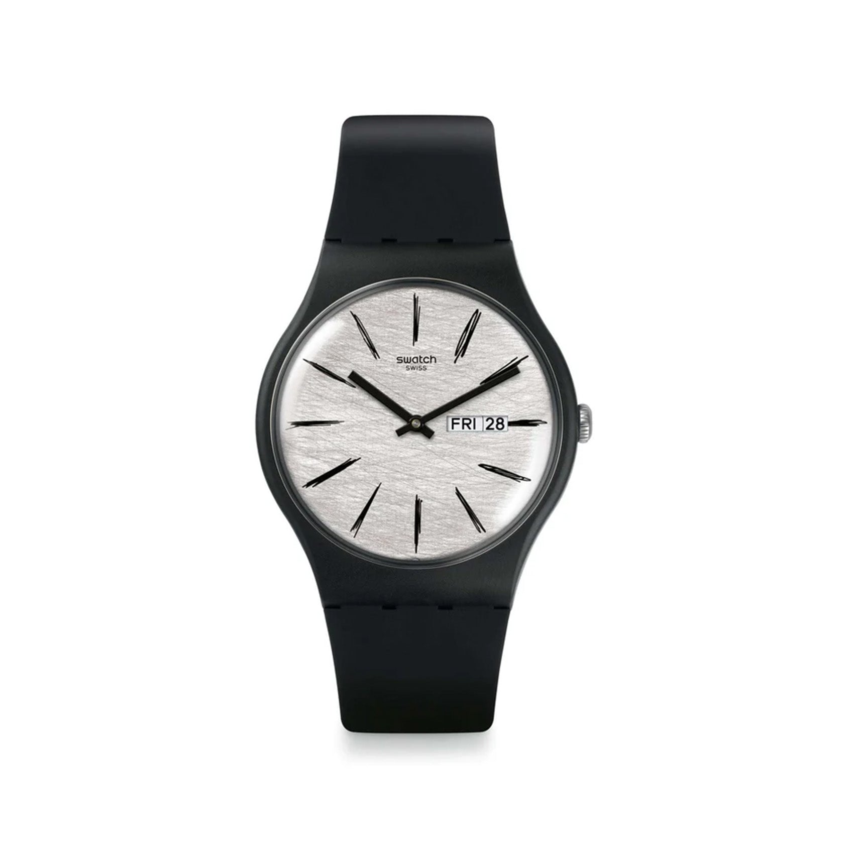 Swatch Matita Grey Dial Unisex Watch| SUOB726