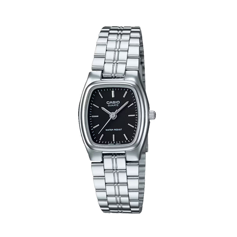 CASIO  Women's Analog Black Dial Steel Watch | LTP-1169D-1ARDF