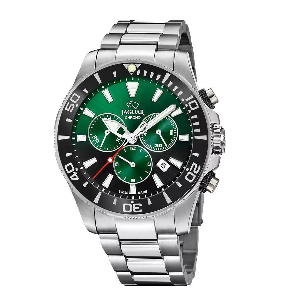 BLACK AND GREEN MEN'S WATCH JAGUAR EXECUTIVE PIONNIER J861/9