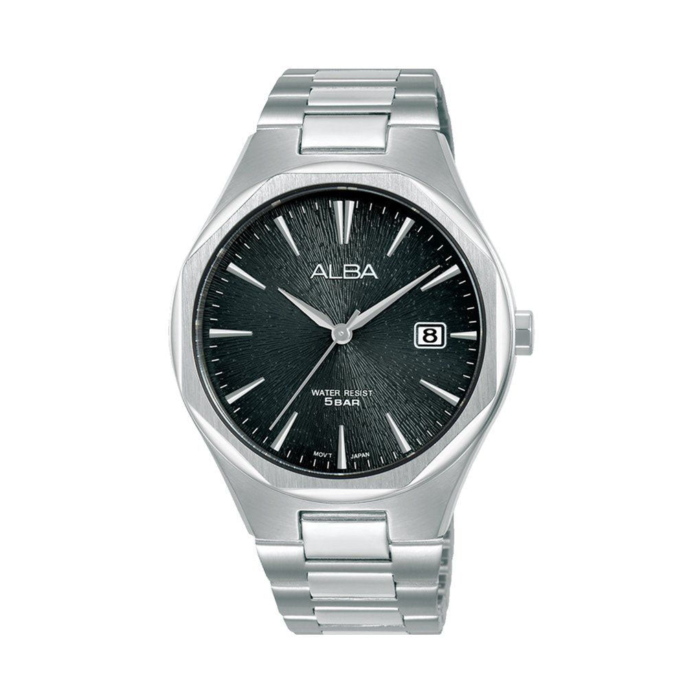 ALBA Men's Hand Watch PRESTIGE Stainless Band Black Dial | AS9U59X1