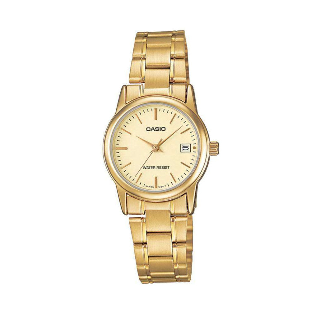 CASIO Women Gold Band Watch | LTP-V002G-9AUDF