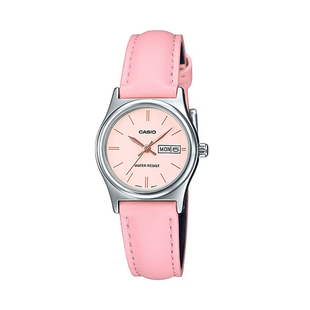 CASIO Women's Pink Dial Watch | LTP-V006L-4BUDF