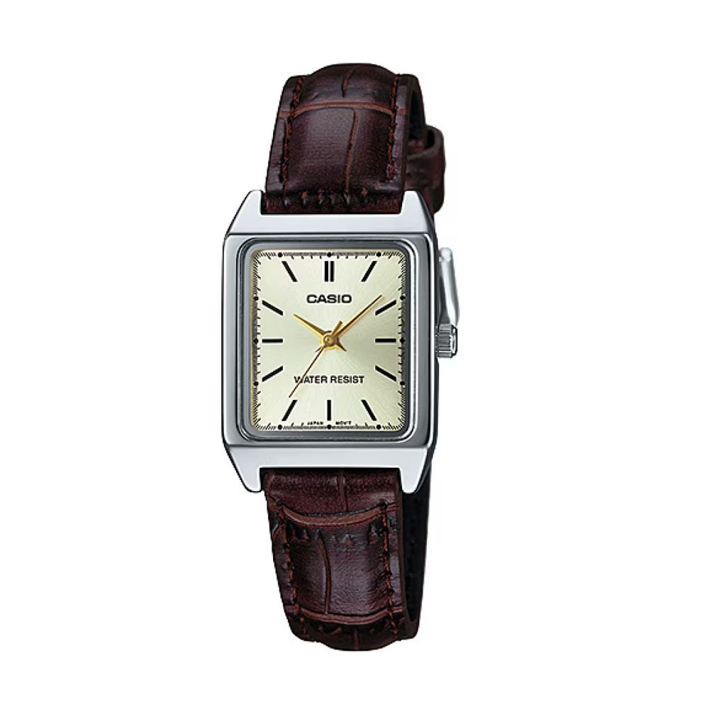 CASIO Women Leather Band Watch | LTP-V007L-9EUDF