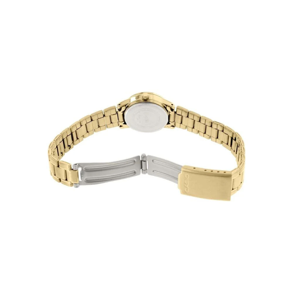 CASIO Women’s Gold Watch with Champagne Dial | LTP-V002G-9B3UDF