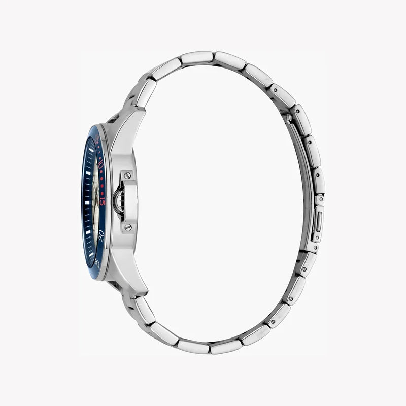 Esprit Men's Silver Stainless Steel Watch, Silver Dial | Es1g051m0055