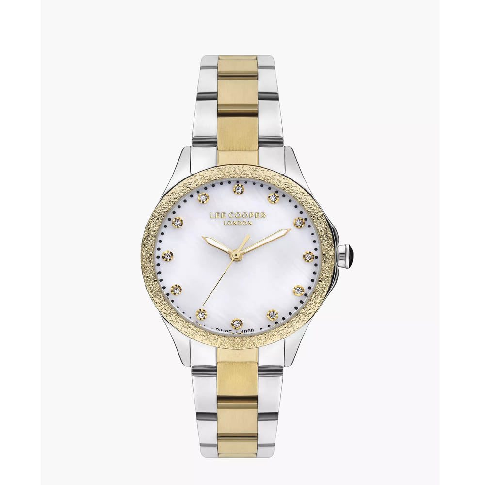 LEE COOPER Women’s Analog White MOP Dial Watch – LC07840.220