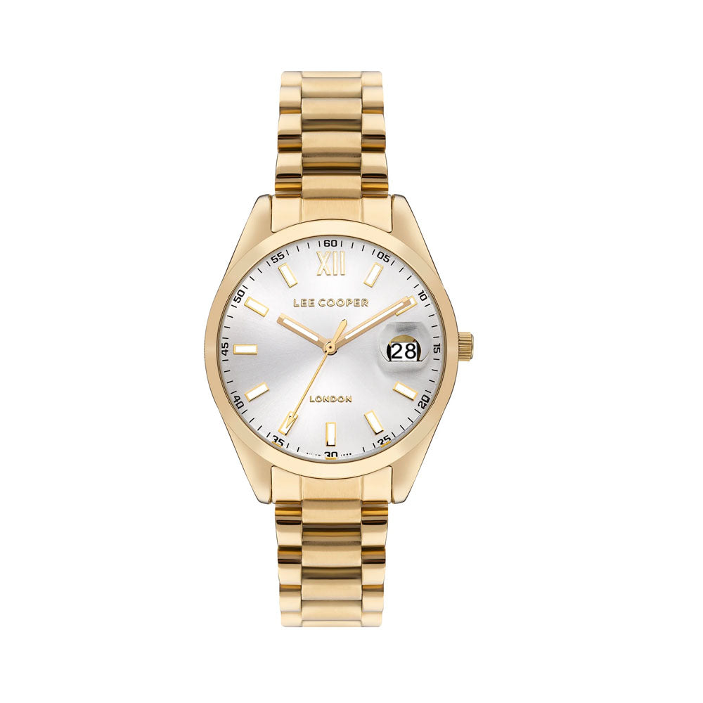 LEE COOPER Women’s Analog White Mop Dial Watch  | LC07827.130