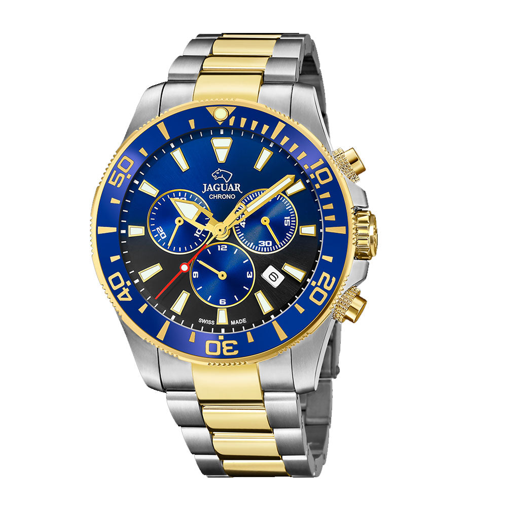 BLACK AND BLUE MEN'S WATCH JAGUAR EXECUTIVE PIONNIER J862/4