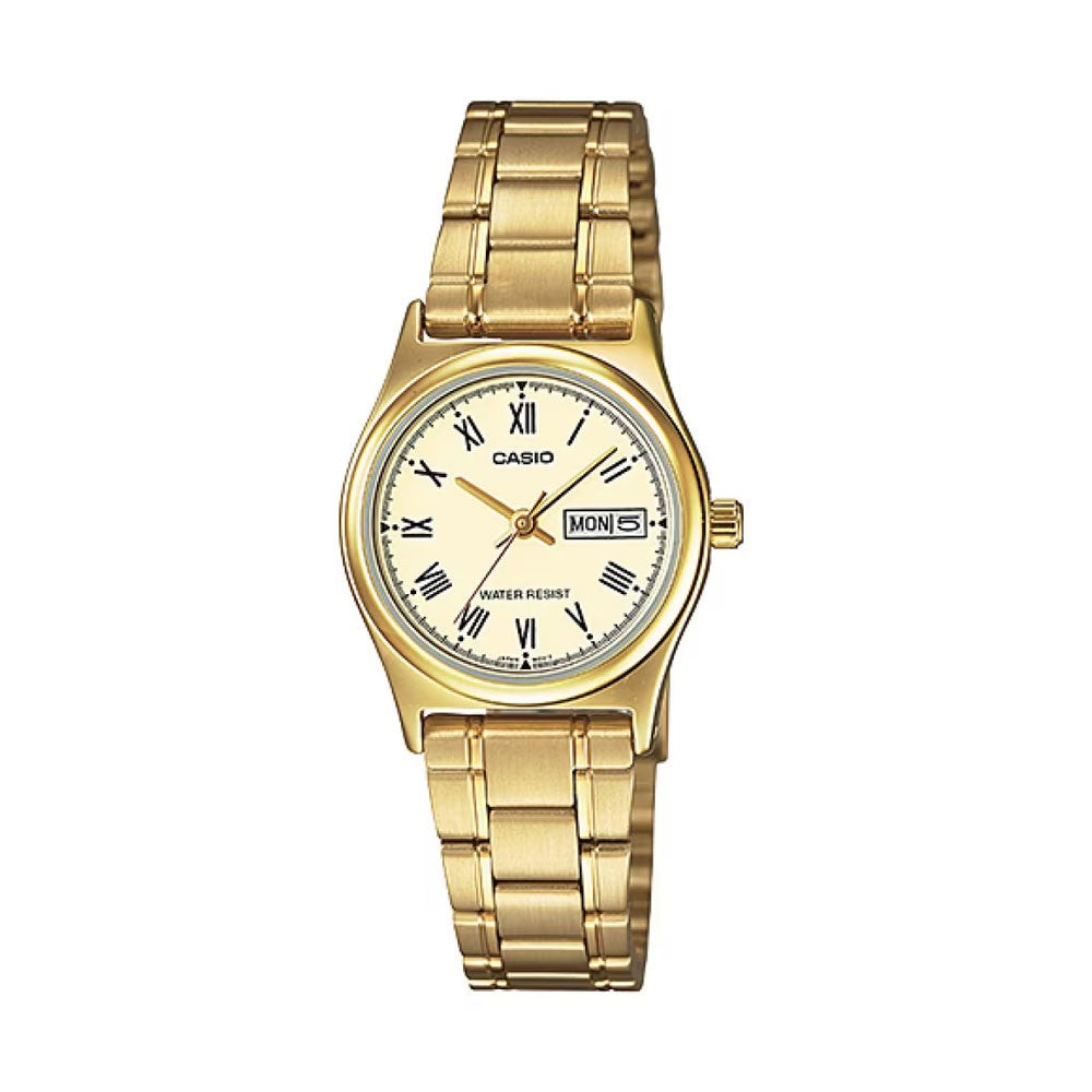 CASIO Women Stainless Steel Band Watch | LTP-V006G-9BUDF