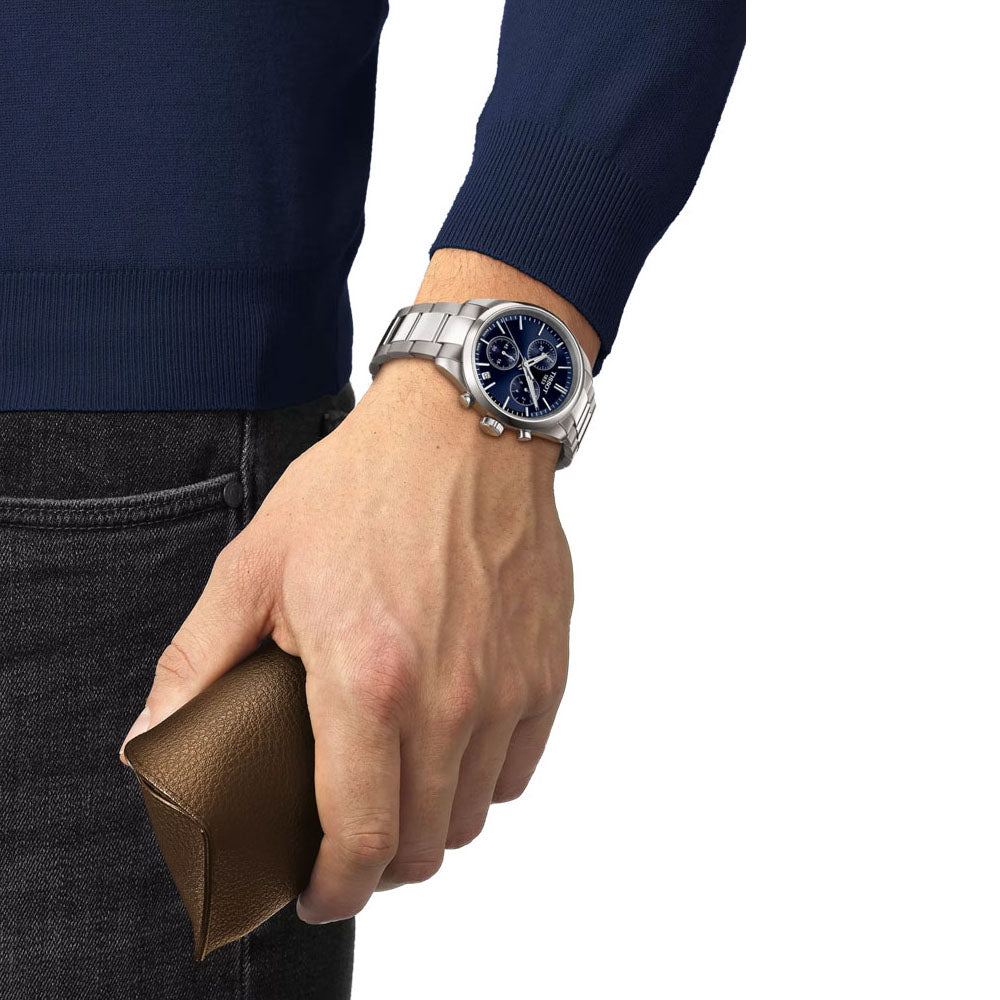 TISSOT Men's PR 100 Blue Dial Watch | T150.417.11.041