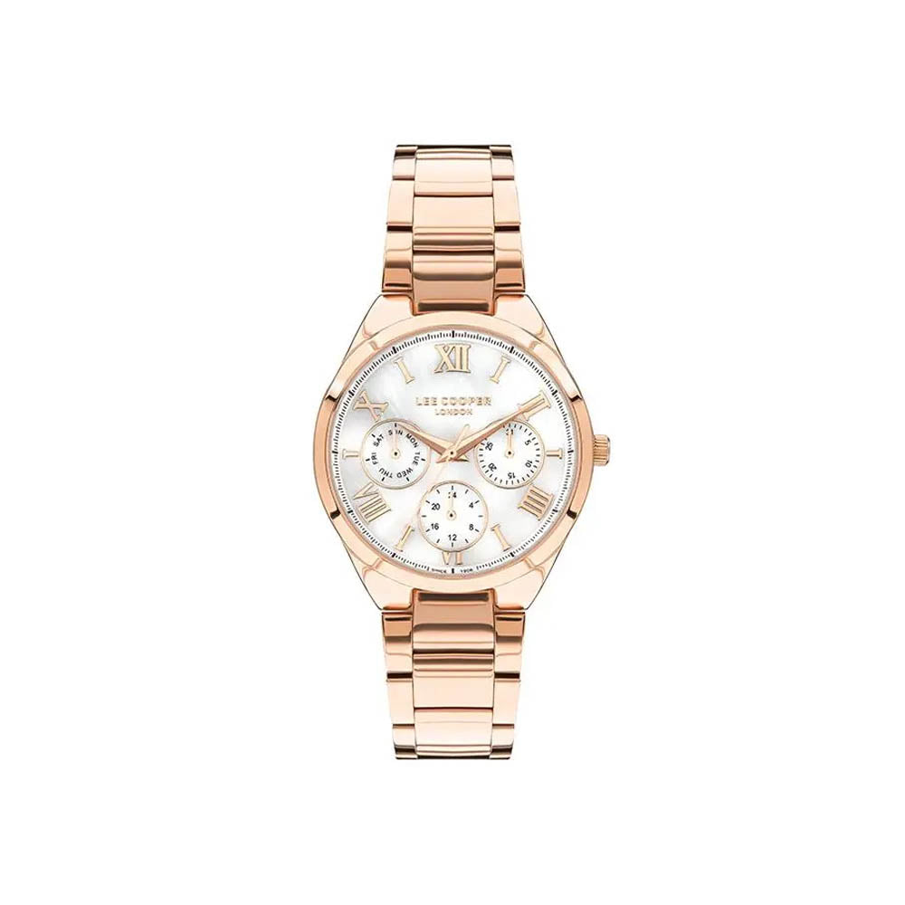 LEE COOPER Women’s Multi Function White Mop Dial Watch – LC07456.420