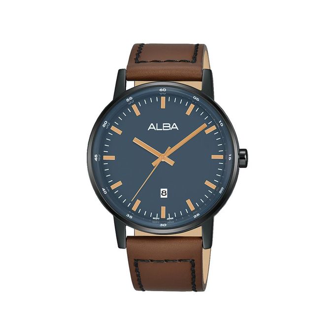 ALBA Men's Brown Leather Watch | AG8H87X1